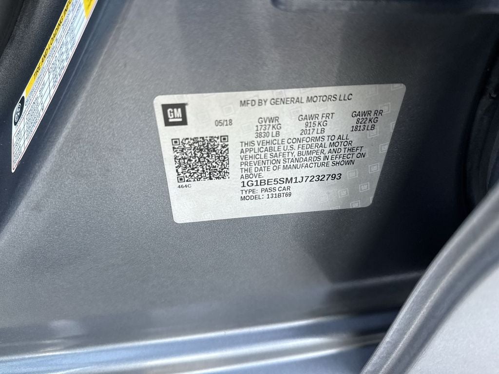 2018 Chevrolet Cruze LT