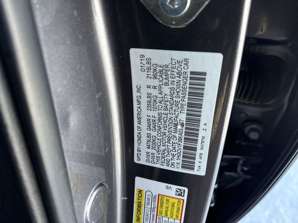 2019 Honda Accord Sedan Sport 1.5T