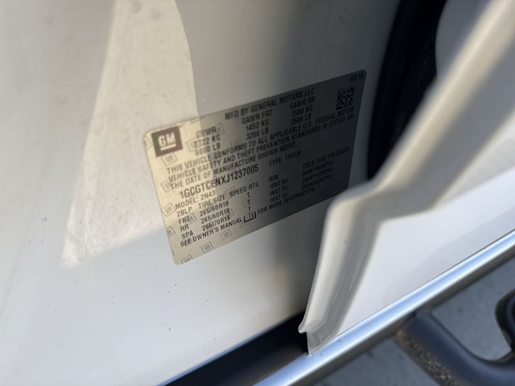 2018 Chevrolet Colorado 4WD LT
