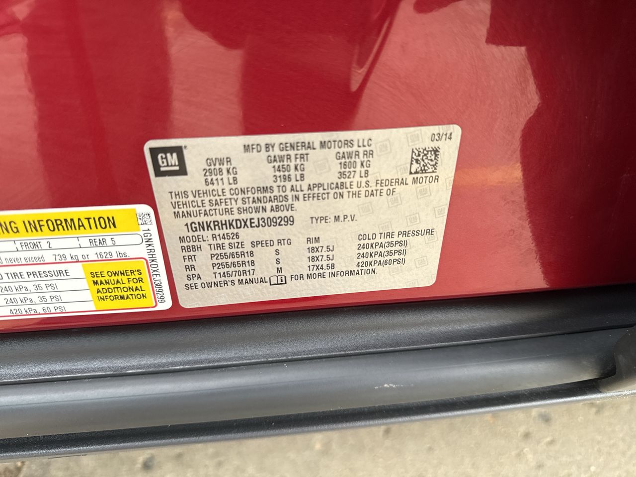 2014 Chevrolet Traverse LT