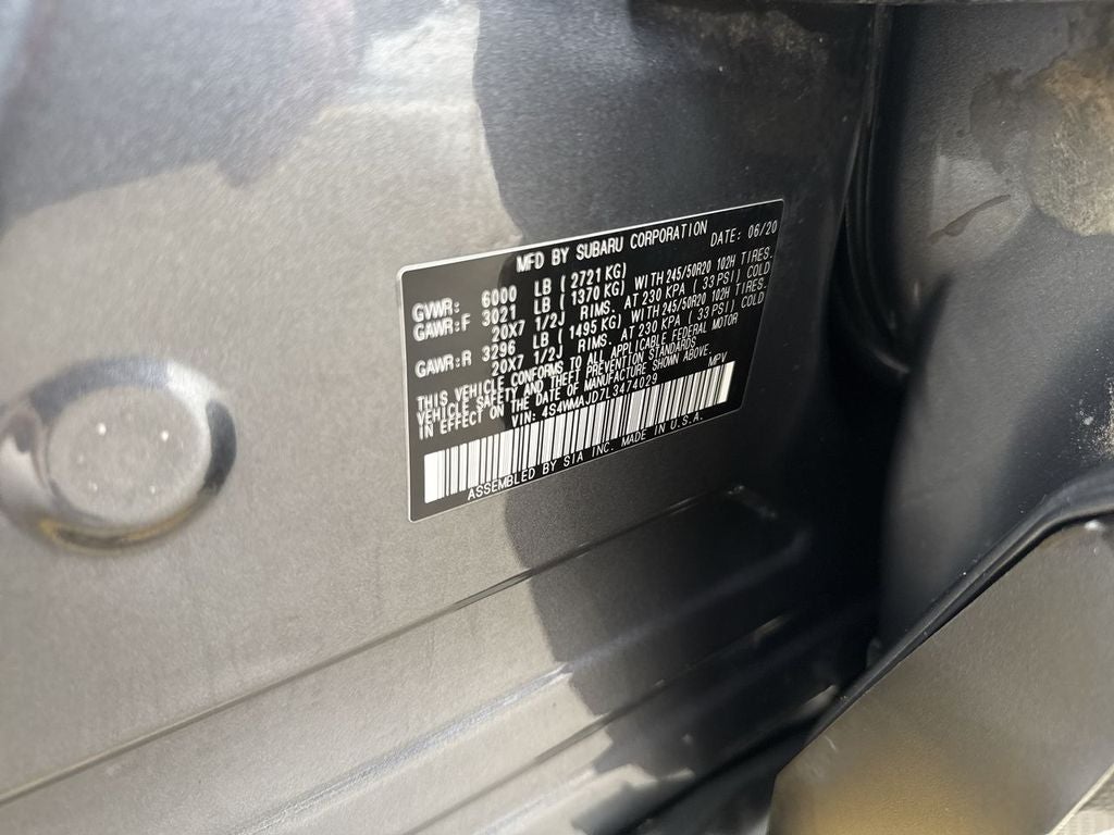 2020 Subaru Ascent Limited