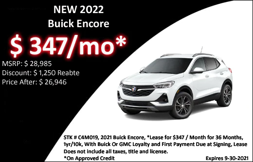 New 2022 Buick Encore
